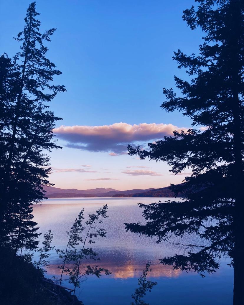 Canim lake sunset